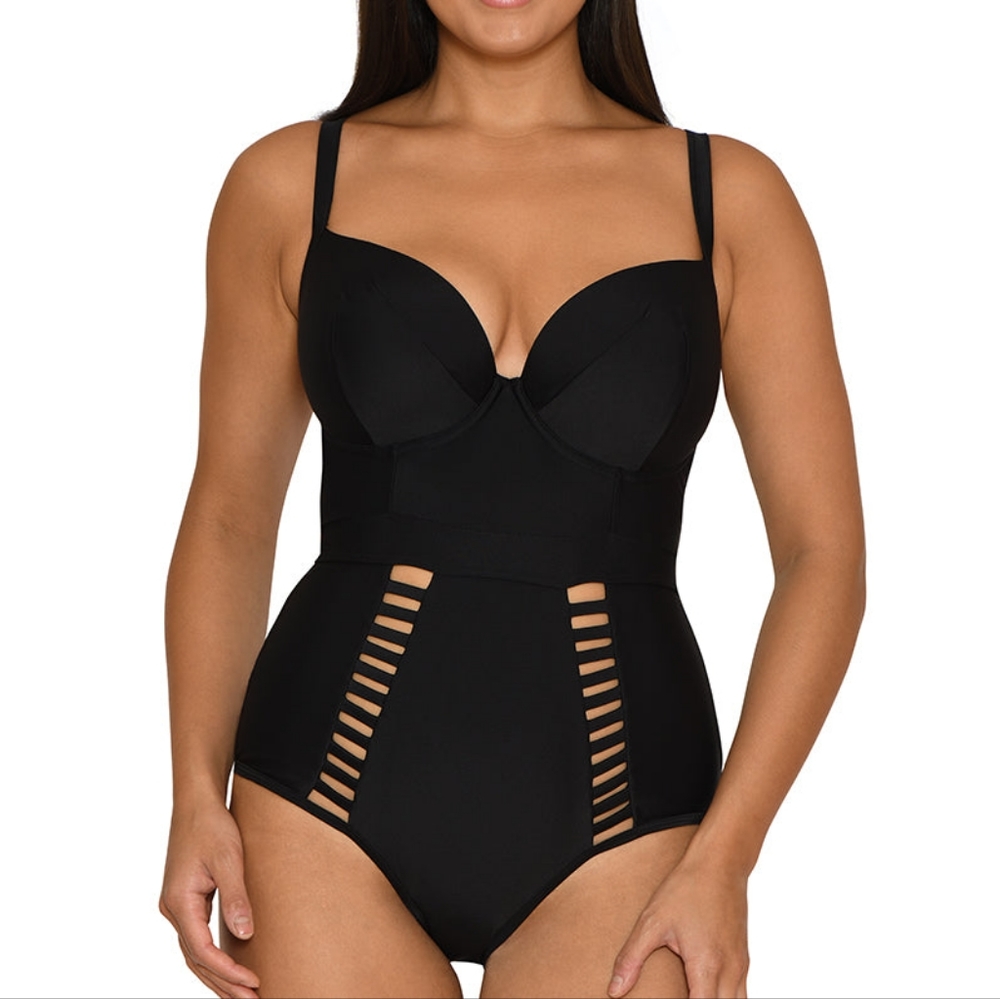 Curvy Kate black one piece swim suit